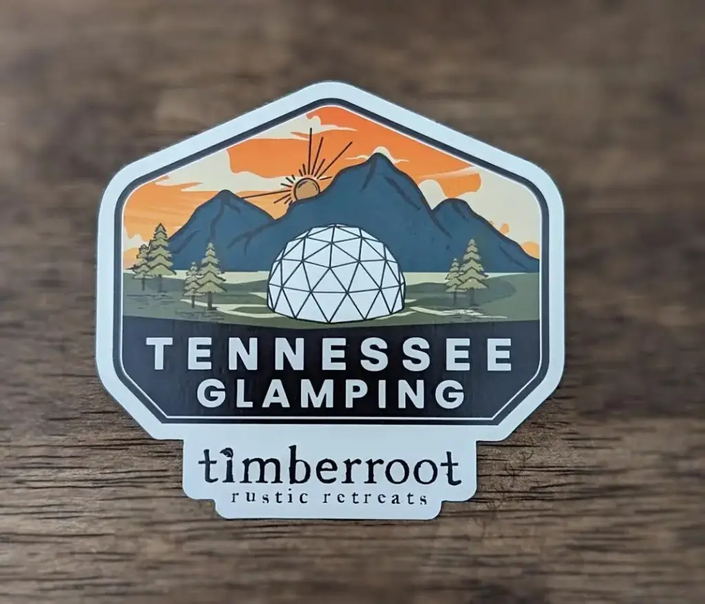 Tennessee Glamping Fridge Magnet