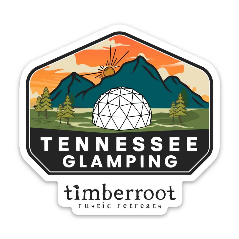 Tennessee Glamping Die-Cut Sticker