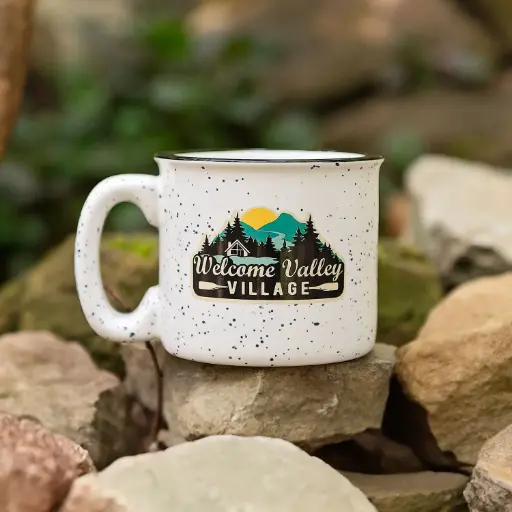 [T451958] Welcome Valley Village Camping-Style Mug